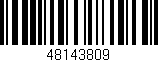 Código de barras (EAN, GTIN, SKU, ISBN): '48143809'