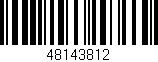 Código de barras (EAN, GTIN, SKU, ISBN): '48143812'