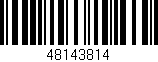 Código de barras (EAN, GTIN, SKU, ISBN): '48143814'