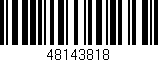 Código de barras (EAN, GTIN, SKU, ISBN): '48143818'