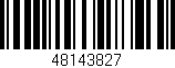 Código de barras (EAN, GTIN, SKU, ISBN): '48143827'