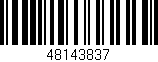 Código de barras (EAN, GTIN, SKU, ISBN): '48143837'