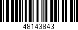 Código de barras (EAN, GTIN, SKU, ISBN): '48143843'