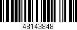 Código de barras (EAN, GTIN, SKU, ISBN): '48143848'