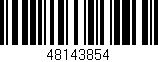Código de barras (EAN, GTIN, SKU, ISBN): '48143854'