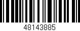 Código de barras (EAN, GTIN, SKU, ISBN): '48143885'