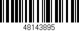 Código de barras (EAN, GTIN, SKU, ISBN): '48143895'