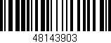 Código de barras (EAN, GTIN, SKU, ISBN): '48143903'