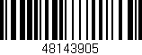 Código de barras (EAN, GTIN, SKU, ISBN): '48143905'