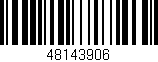 Código de barras (EAN, GTIN, SKU, ISBN): '48143906'