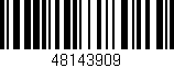 Código de barras (EAN, GTIN, SKU, ISBN): '48143909'