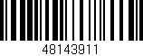 Código de barras (EAN, GTIN, SKU, ISBN): '48143911'