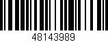 Código de barras (EAN, GTIN, SKU, ISBN): '48143989'