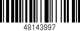 Código de barras (EAN, GTIN, SKU, ISBN): '48143997'