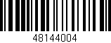 Código de barras (EAN, GTIN, SKU, ISBN): '48144004'