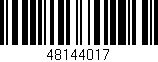 Código de barras (EAN, GTIN, SKU, ISBN): '48144017'