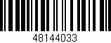 Código de barras (EAN, GTIN, SKU, ISBN): '48144033'
