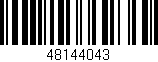 Código de barras (EAN, GTIN, SKU, ISBN): '48144043'