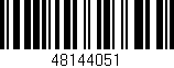 Código de barras (EAN, GTIN, SKU, ISBN): '48144051'