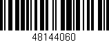 Código de barras (EAN, GTIN, SKU, ISBN): '48144060'