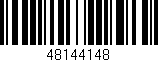 Código de barras (EAN, GTIN, SKU, ISBN): '48144148'