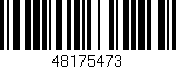 Código de barras (EAN, GTIN, SKU, ISBN): '48175473'