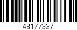 Código de barras (EAN, GTIN, SKU, ISBN): '48177337'