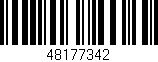 Código de barras (EAN, GTIN, SKU, ISBN): '48177342'
