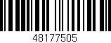 Código de barras (EAN, GTIN, SKU, ISBN): '48177505'