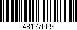 Código de barras (EAN, GTIN, SKU, ISBN): '48177609'