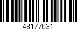 Código de barras (EAN, GTIN, SKU, ISBN): '48177631'