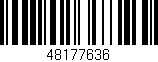 Código de barras (EAN, GTIN, SKU, ISBN): '48177636'