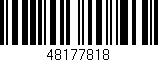 Código de barras (EAN, GTIN, SKU, ISBN): '48177818'