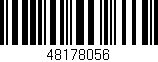 Código de barras (EAN, GTIN, SKU, ISBN): '48178056'