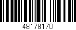 Código de barras (EAN, GTIN, SKU, ISBN): '48178170'