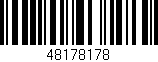Código de barras (EAN, GTIN, SKU, ISBN): '48178178'