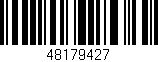 Código de barras (EAN, GTIN, SKU, ISBN): '48179427'