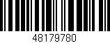 Código de barras (EAN, GTIN, SKU, ISBN): '48179780'
