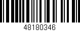 Código de barras (EAN, GTIN, SKU, ISBN): '48180346'