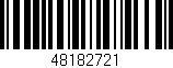 Código de barras (EAN, GTIN, SKU, ISBN): '48182721'