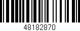 Código de barras (EAN, GTIN, SKU, ISBN): '48182870'