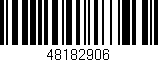 Código de barras (EAN, GTIN, SKU, ISBN): '48182906'