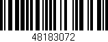 Código de barras (EAN, GTIN, SKU, ISBN): '48183072'