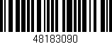 Código de barras (EAN, GTIN, SKU, ISBN): '48183090'