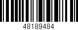 Código de barras (EAN, GTIN, SKU, ISBN): '48189484'