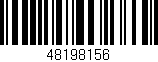 Código de barras (EAN, GTIN, SKU, ISBN): '48198156'