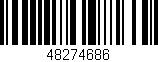 Código de barras (EAN, GTIN, SKU, ISBN): '48274686'