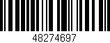 Código de barras (EAN, GTIN, SKU, ISBN): '48274697'
