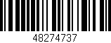 Código de barras (EAN, GTIN, SKU, ISBN): '48274737'