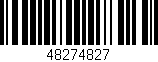 Código de barras (EAN, GTIN, SKU, ISBN): '48274827'